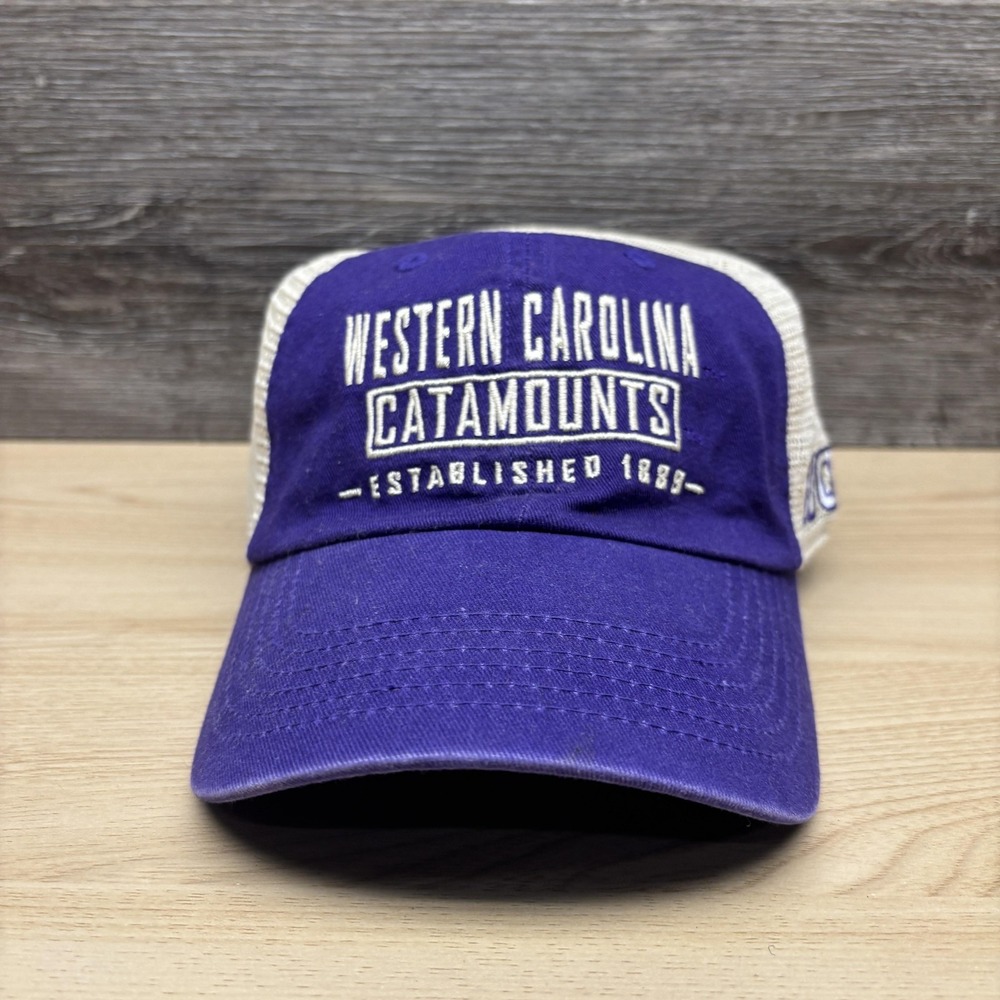 Western Carolina Catamounts Hat Cap Snap Back Mens Purple Mesh College Sports